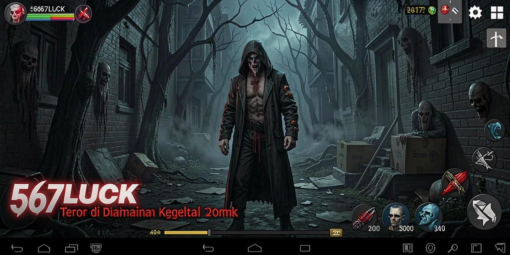 Gameplay menyeramkan di kegelapan dengan momen ketegangan tinggi.