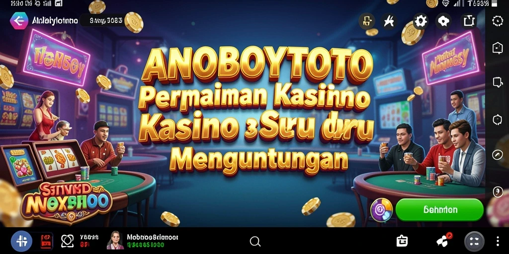 Screenshot utama ANOBOYTOTO menunjukkan keseruan permainan Kasino.
