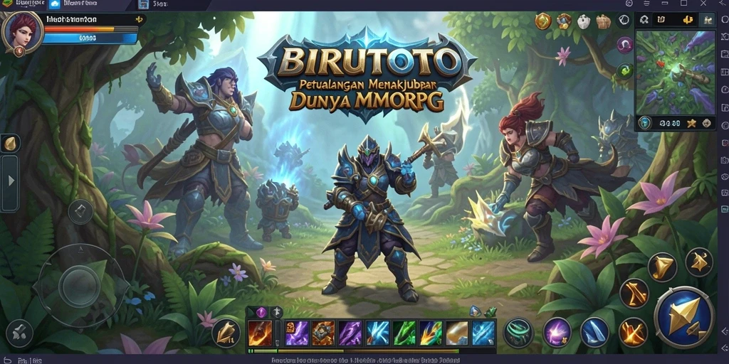 Screenshot menampilkan aksi seru dalam gameplay BIRUTOTO.