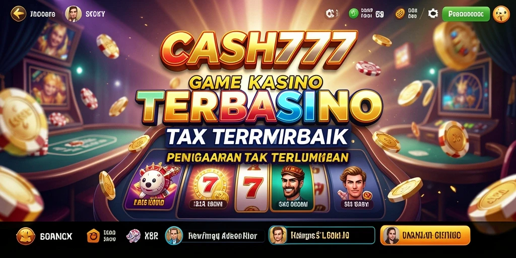 Tampilan gameplay menarik dari CASH777 dengan banyak pilihan permainan Kasino.