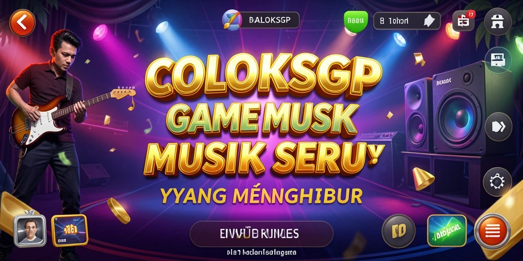 Gameplay seru COLOKSGP dengan berbagai lagu musik.