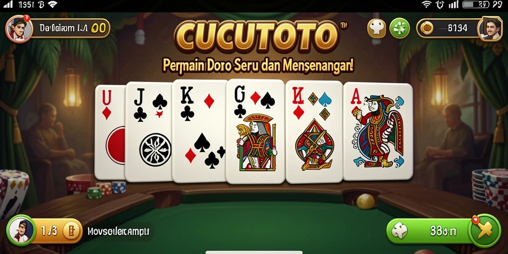 Tampilan gameplay <strong>CUCUTOTO</strong> yang seru dan penuh strategis.