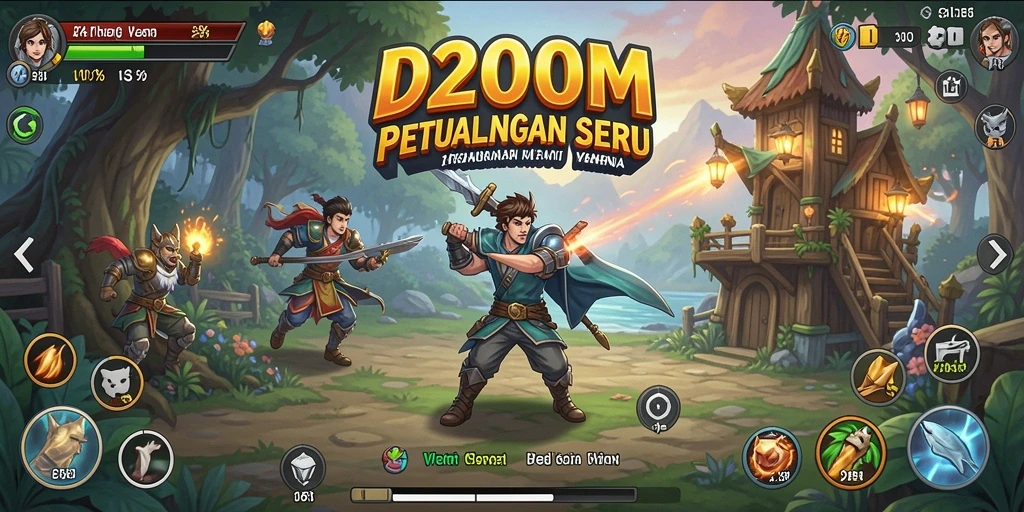 Gameplay menegangkan dan penuh petualangan di D200M.