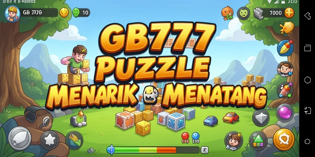 Tangkapan layar utama GB777 menampilkan gameplay puzzle yang menantang.