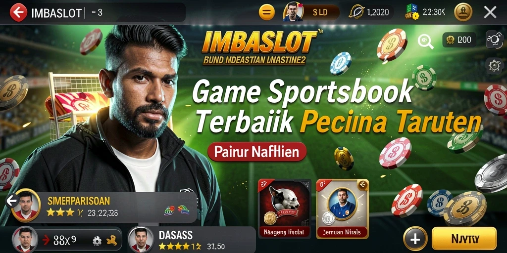 Tampilan gameplay IMBASLOT yang menarik dengan pilihan taruhan olahraga.