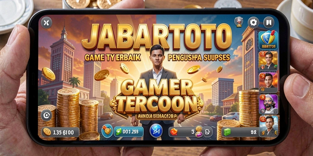 Tampilan gameplay seru JABARTOTO dengan simulasi bisnis yang menantang.