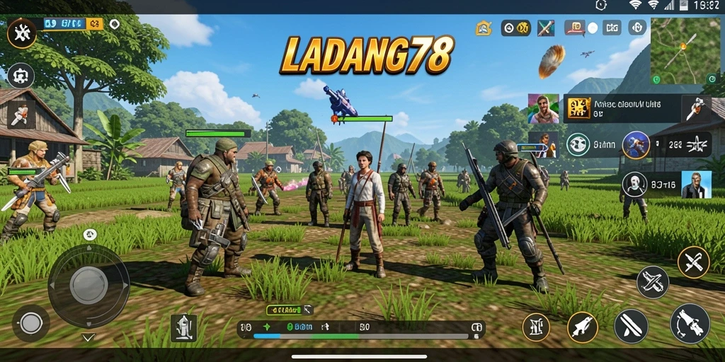 Tampilan antarmuka utama aplikasi LADANG78 yang intuitif dan fungsional.