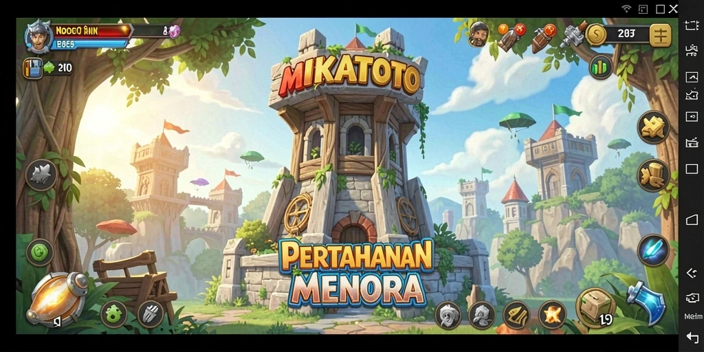 Gameplay seru MIKATOTO dengan aksi Tower Defense yang menegangkan.