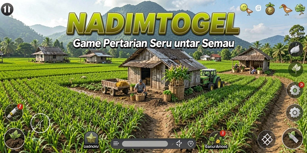Tampilan gameplay NADIMTOGEL yang menarik dan interaktif dalam pertanian.