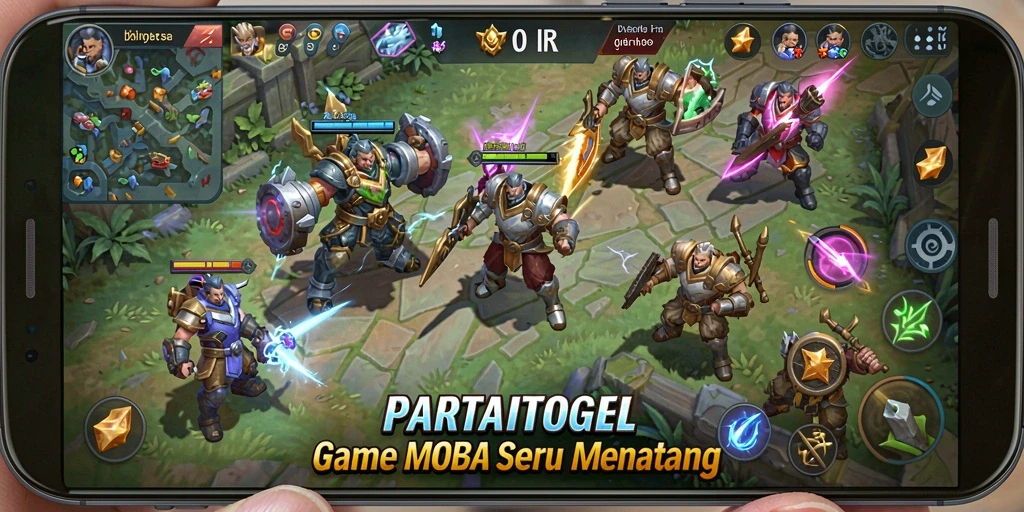 Tampilan screenshot PARTAITOGEL yang menampilkan pertarungan tim yang mendebarkan.
