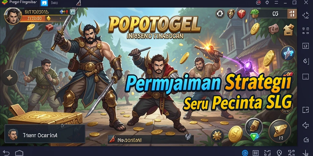 Screenshot menunjukkan gameplay seru dan strategi dalam POPOTOGEL.