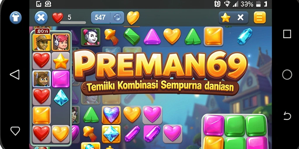 Menampilkan gameplay seru dari PREMAN69 dengan grafik cerah dan karakter lucu.