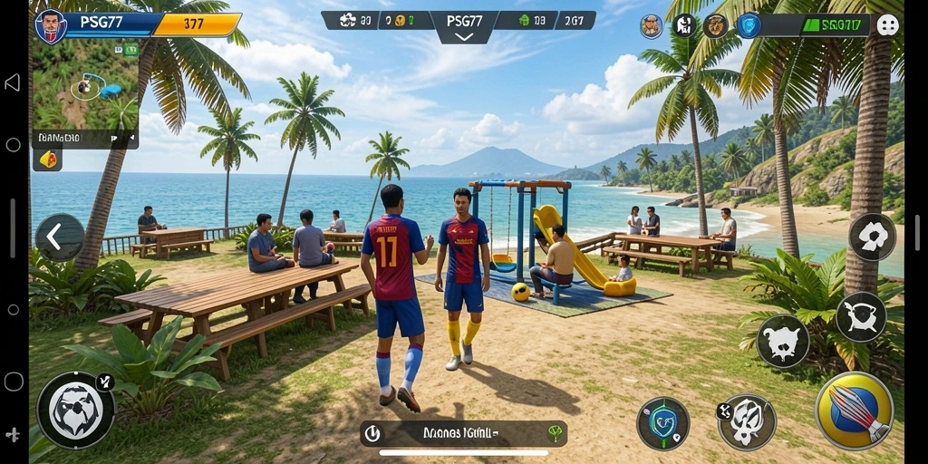 Tangkapan layar PSG77 menunjukkan gameplay yang menyenangkan dan interaktif.