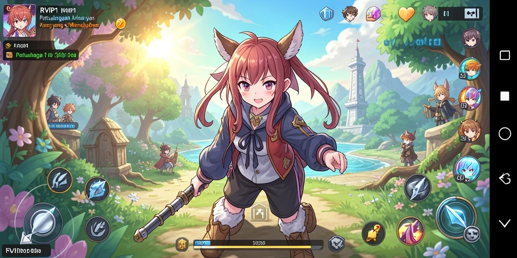 Tangkapan layar utama pertarungan karakter Anime yang mendebarkan.