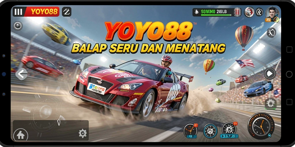 Gameplay seru balapan di YOYO88 dengan grafik menawan.