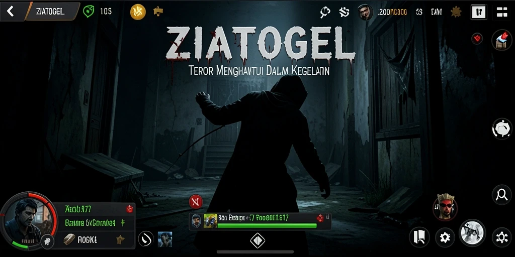 Menampilkan gameplay ZIATOGEL yang menegangkan dan mencekam.